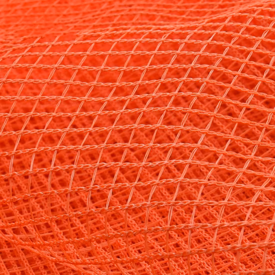 Rete per macerie in rete di plastica arancione, 3 m x 50 m, rete per macerie per impalcature